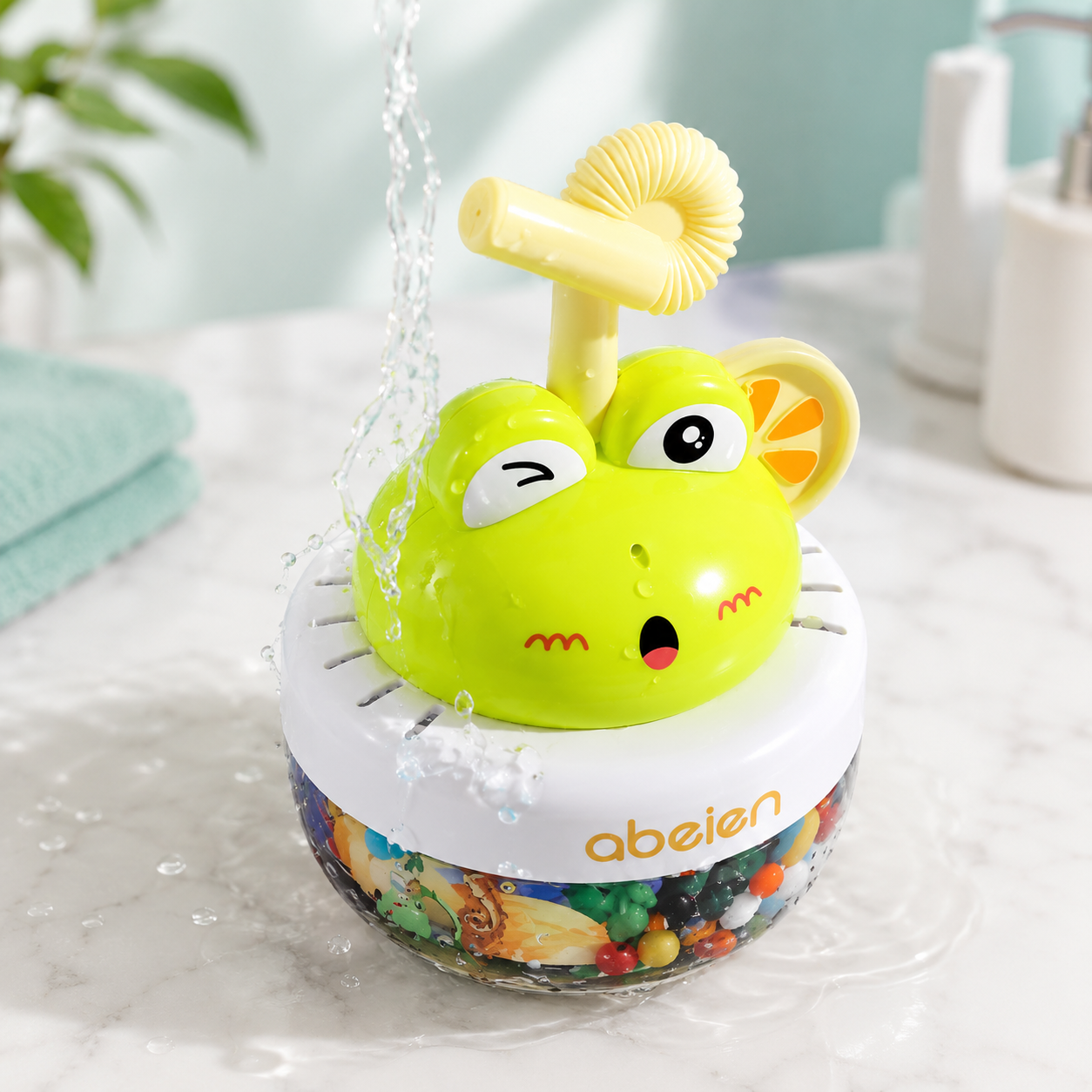 Glückliches Bade-Tier – Spritzendes Wasserspielzeug für fröhlichen Badespaß