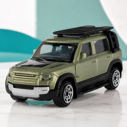 1:64 Land Rover Defender 110 – Robustes Metall-Modellauto Grün💚