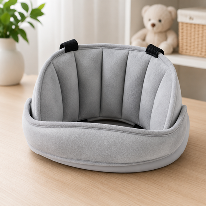 STONEGO Baby Kopfstütze – Sicher & bequem schlafen im Auto Grau