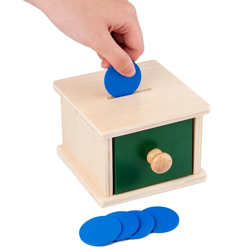 Montessori Schubladen-Spiel – Farben lernen mit Spaß & Logik! Macaron-Spardose