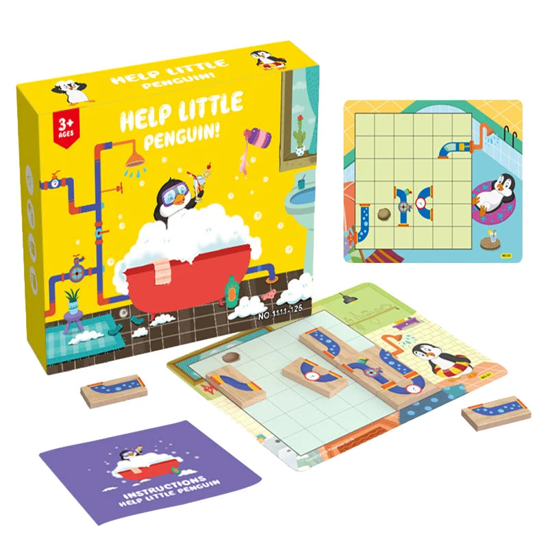 Pinguin-Puzzlespiel für Kinder – Fördert Kreativität und sorgt für Spaß für Eltern und Kinder