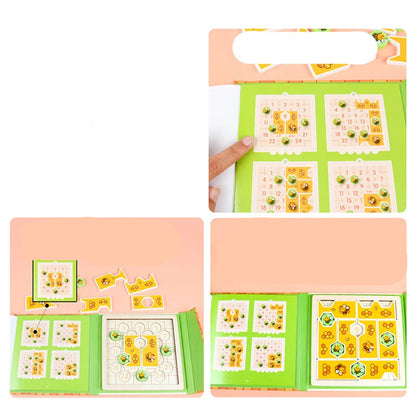 Kinder Holzspielzeug  Magnetisches Biene Puzzle für Logik & Kreativität