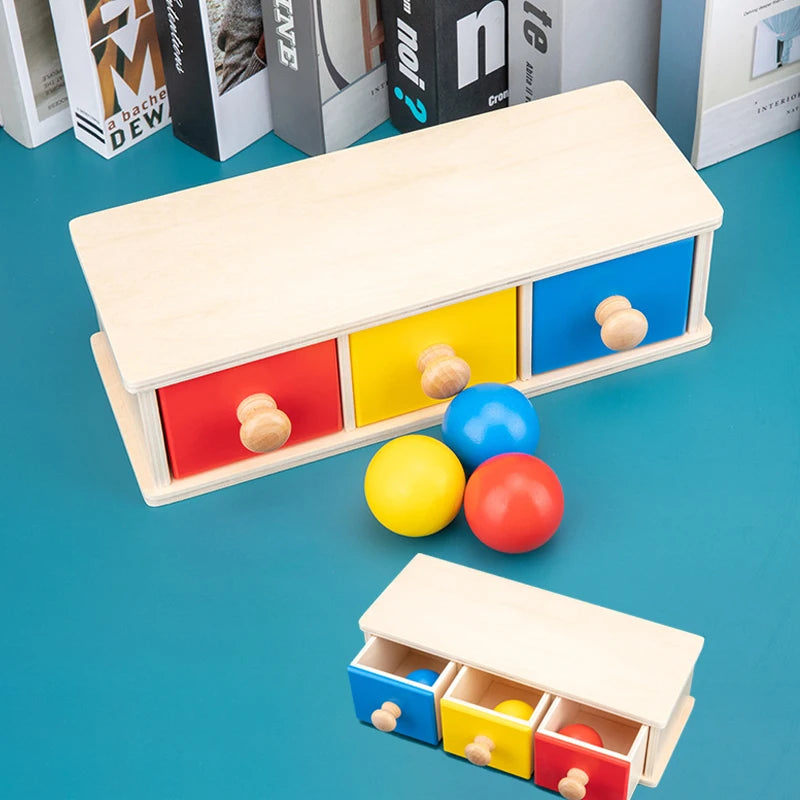 Montessori Schubladen-Spiel – Farben lernen mit Spaß & Logik!
