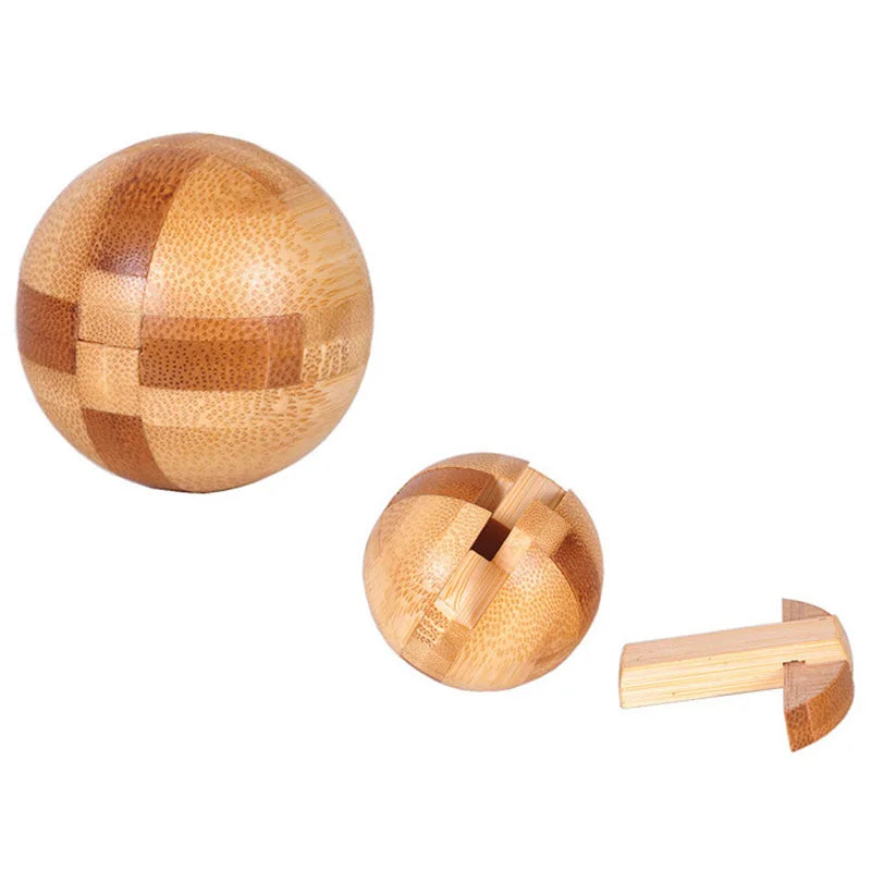 Holz IQ Puzzle – Kong Ming Denkspiel für Kinder & Erwachsene