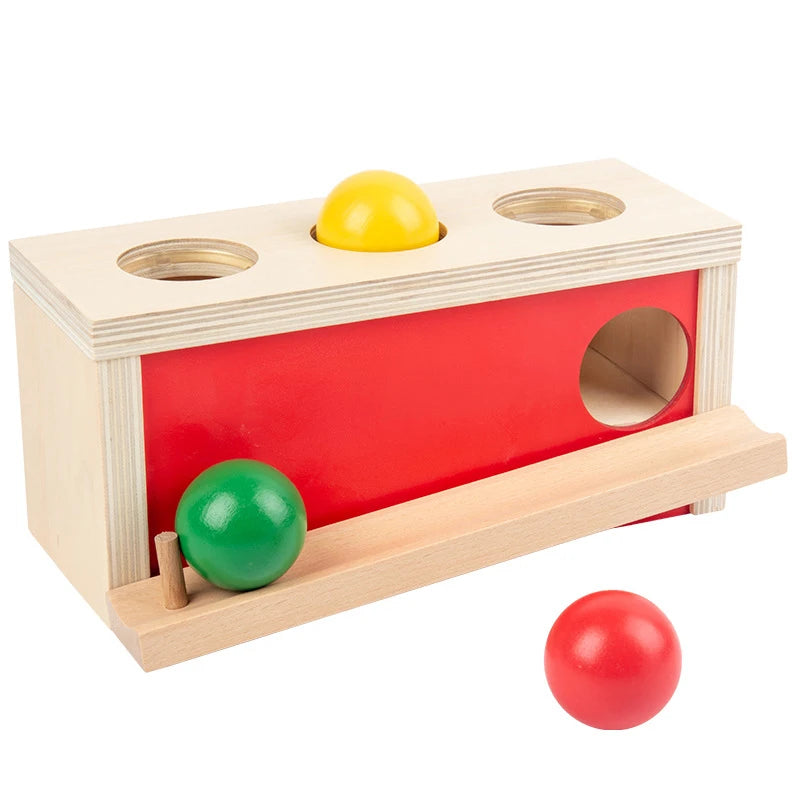 Montessori Schubladen-Spiel – Farben lernen mit Spaß & Logik! Ballpresstisch