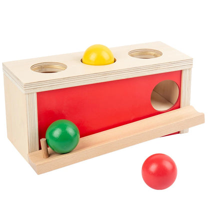 Montessori Schubladen-Spiel – Farben lernen mit Spaß & Logik! Ballpresstisch