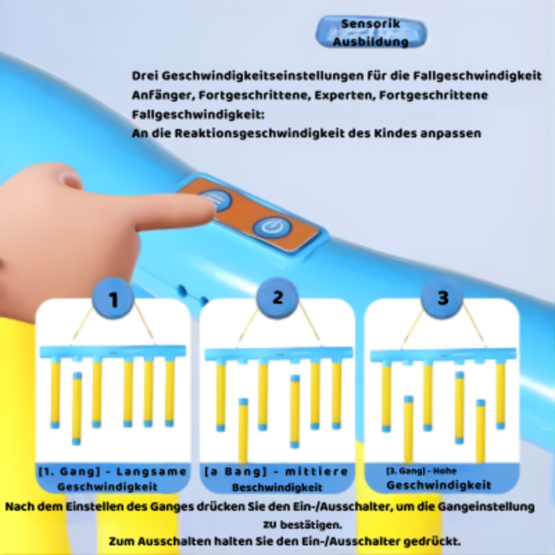 Reaktionsspiel mit fallenden Stäben für Kinder & Familie – Schnelligkeitsspiel