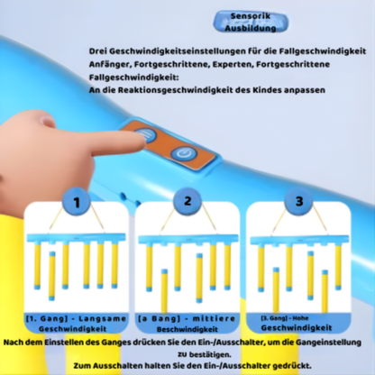 Reaktionsspiel mit fallenden Stäben für Kinder & Familie – Schnelligkeitsspiel