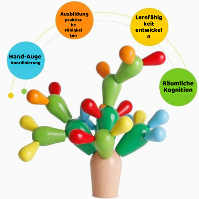 Montessori Kaktus Bau-Satz – Kreativität & Geschick spielerisch fördern