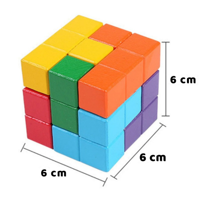 3D Holz-Soma-Würfel – Montessori Denkspiel für Kinder