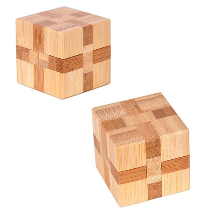 Holz IQ Puzzle – Kong Ming Denkspiel für Kinder & Erwachsene