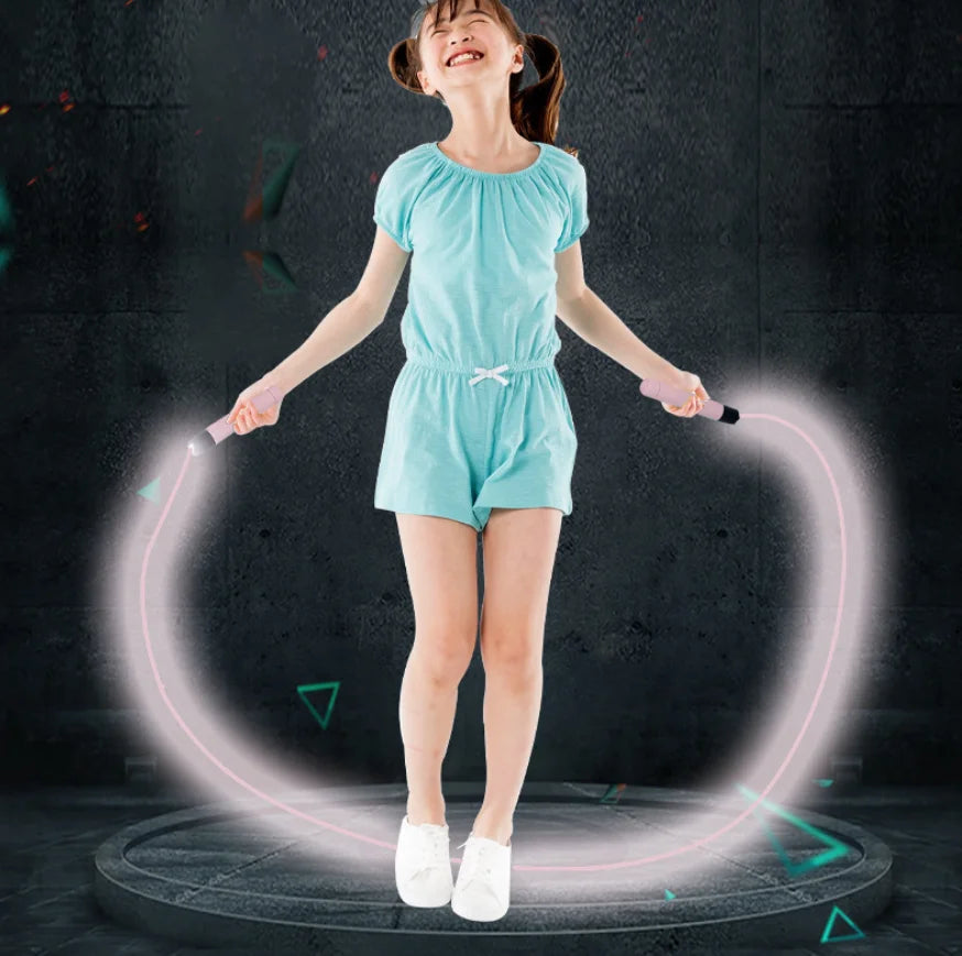 LED Springseil für Kids & Erwachsene – Leuchtender Fitness-Spaß