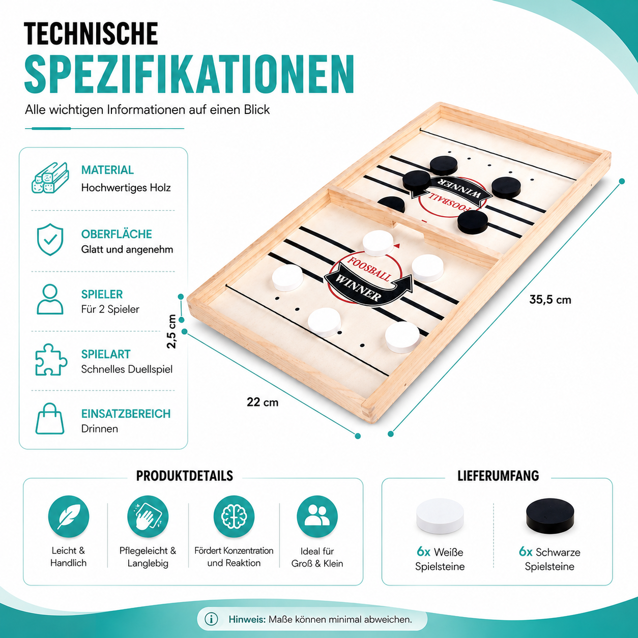 Kickertisch für Kinder für Spiel, Bewegung und Teamspaß zu Hause
