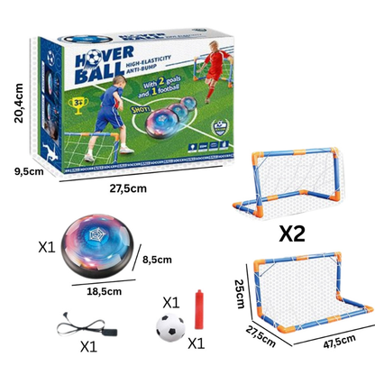 Fußball Spielset – 2 Tore und leuchtender Ball für Innenräume