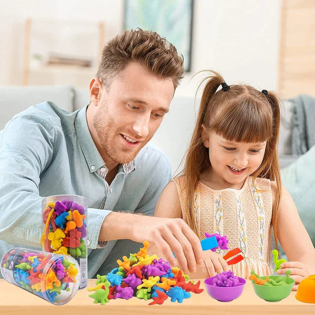 Montessori Regenbogen Tiere – Sortieren, Zählen & Lernen
