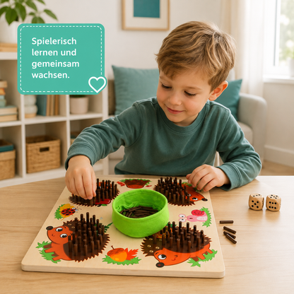 Montessori Igel-Steckspiel – Feinmotorik & erstes Zählen fördern
