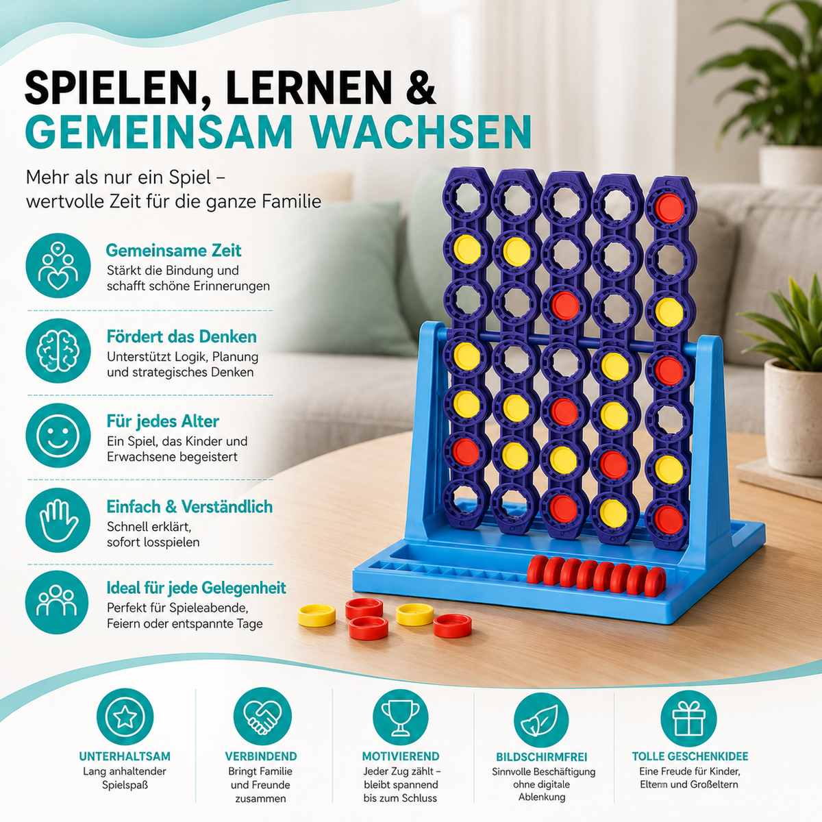 Familien Brettspiel – Taktik, Spaß & Lernen in einem!