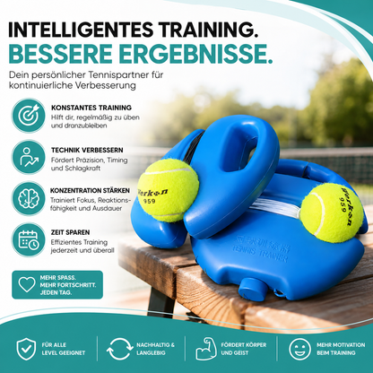 Tennis Trainer mit Rückprall-Seil