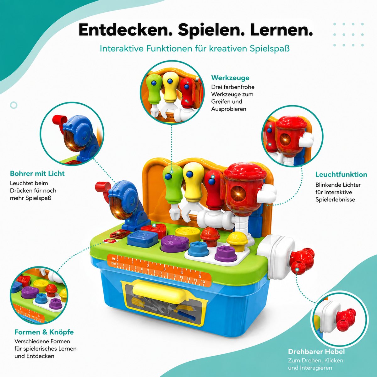Elektrisches Kinder-Werkzeugset – Spielend lernen & entdecken!