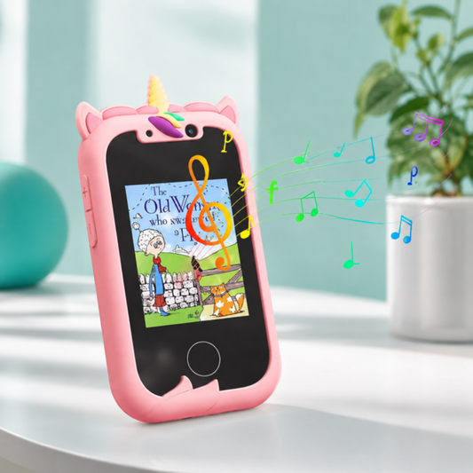 Interaktives Kinder Handy – Lernen, Selfies & Musik Rosa