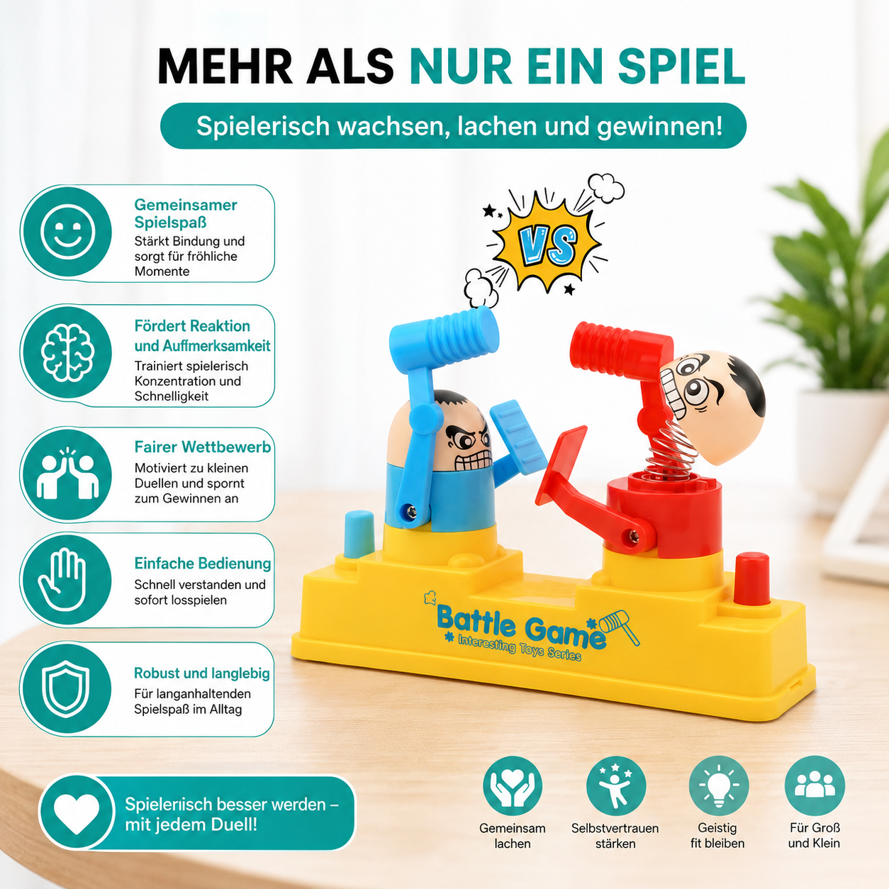 Lustiges Hammer-Battle-Spiel – Action & Spaß für zwei