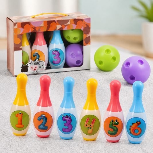 Lern-Bowling für Kinder – Spielen, Zählen & Bewegung vereint