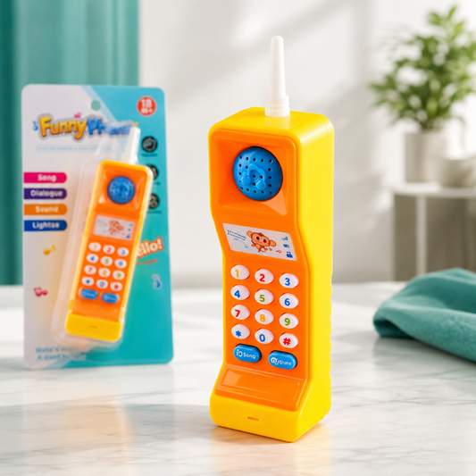 Interaktives Lerntelefon für Kinder – Musik, Licht & spielerisches Lernen Gelb