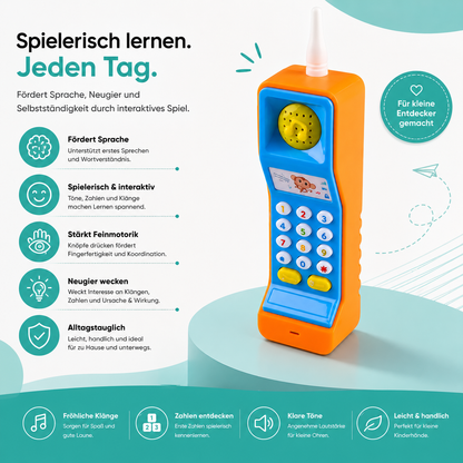 Interaktives Lerntelefon für Kinder – Musik, Licht & spielerisches Lernen