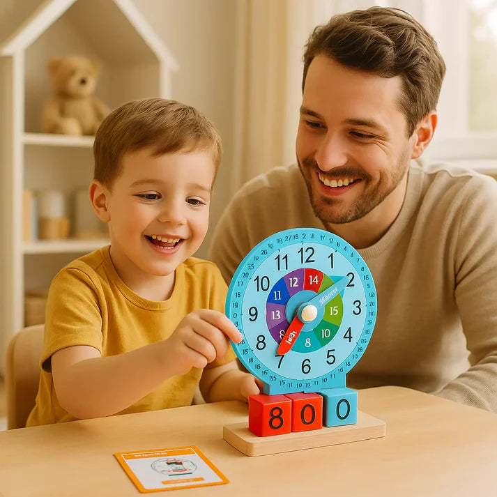 Zeit lernen leicht gemacht – Montessori Uhr für Kindergarten