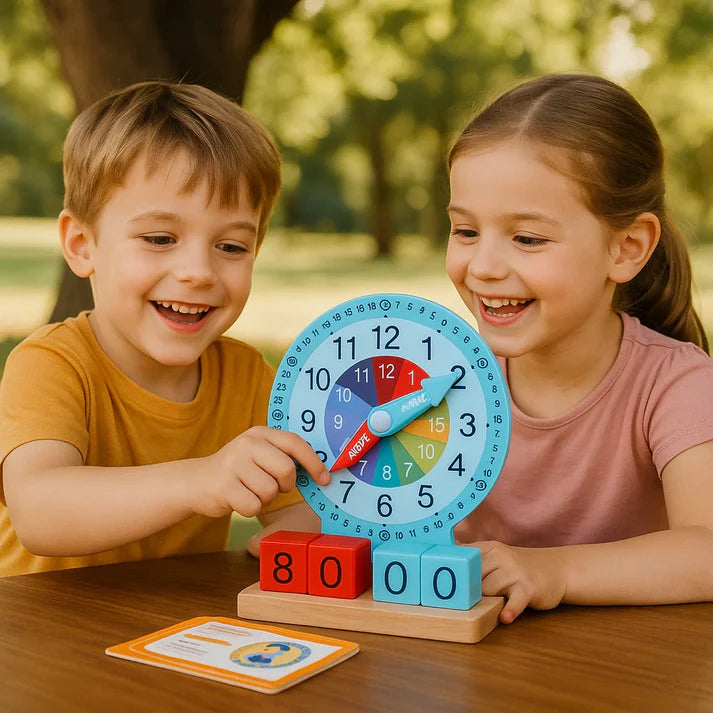 Zeit lernen leicht gemacht – Montessori Uhr für Kindergarten