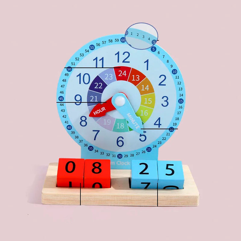 Zeit lernen leicht gemacht – Montessori Uhr für Kindergarten