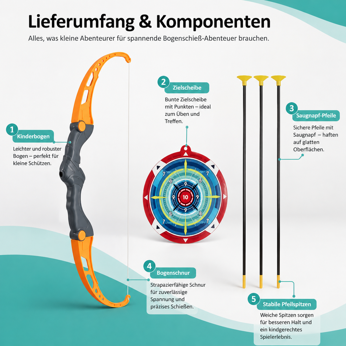 Kinder Pfeil & Bogen Satz – Spiel, Fokus & Spaß draußen