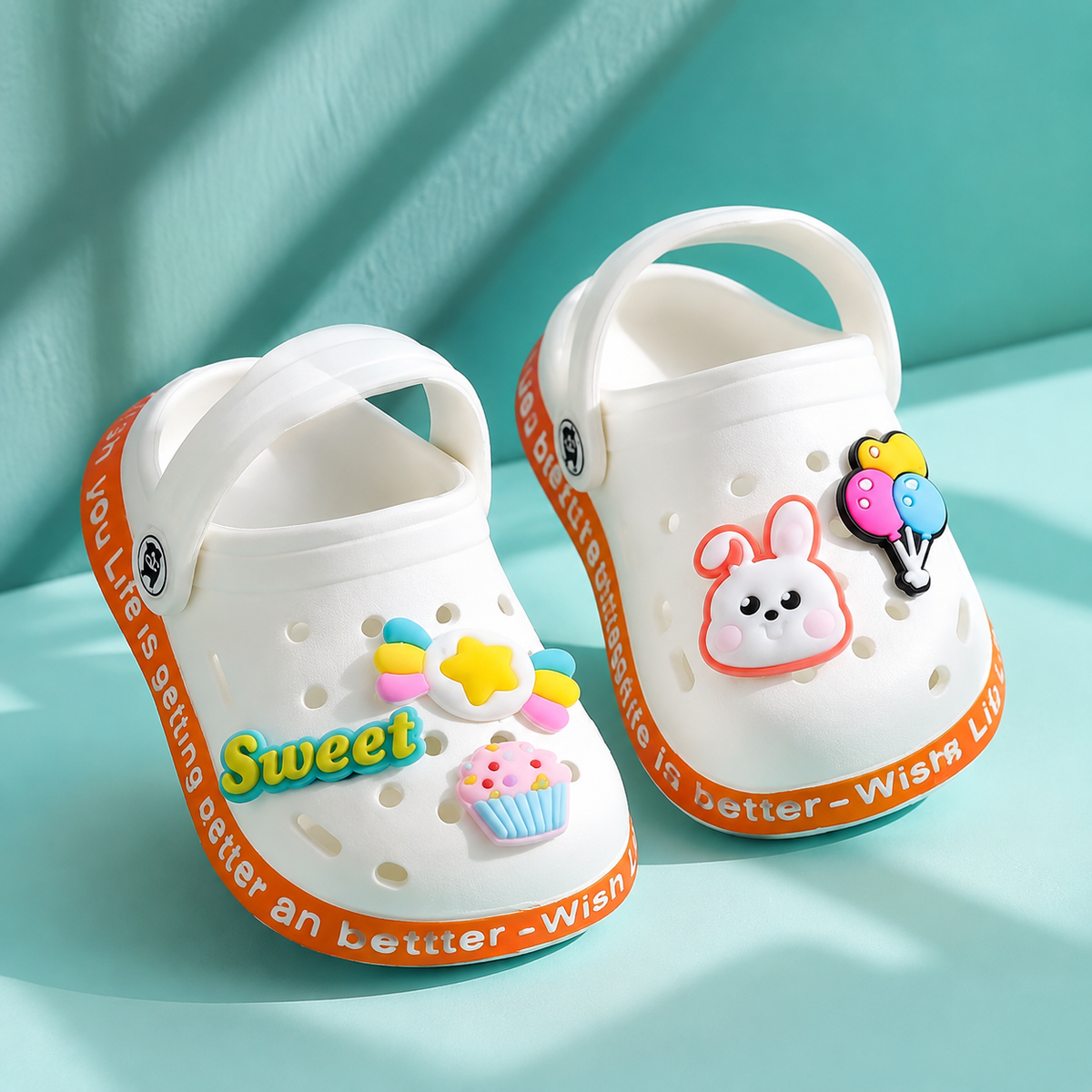 Leichte Kinder Sommer Sandalen – Rutschfest, Atmungsaktiv & Bequem Weiß