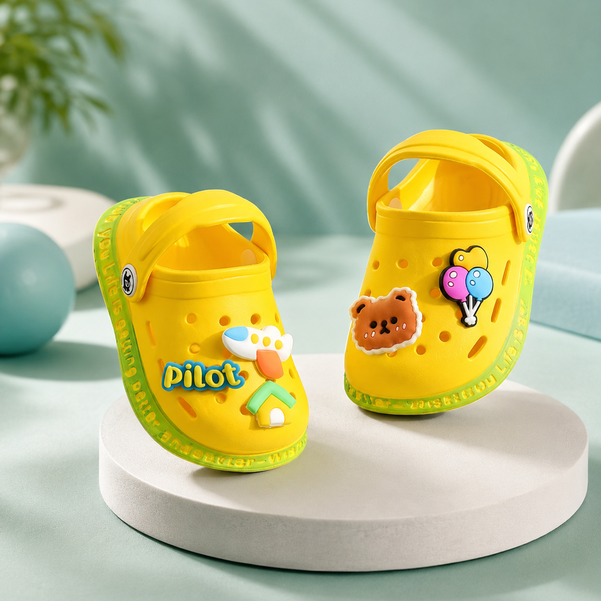 Leichte Kinder Sommer Sandalen – Rutschfest, Atmungsaktiv & Bequem Gelb