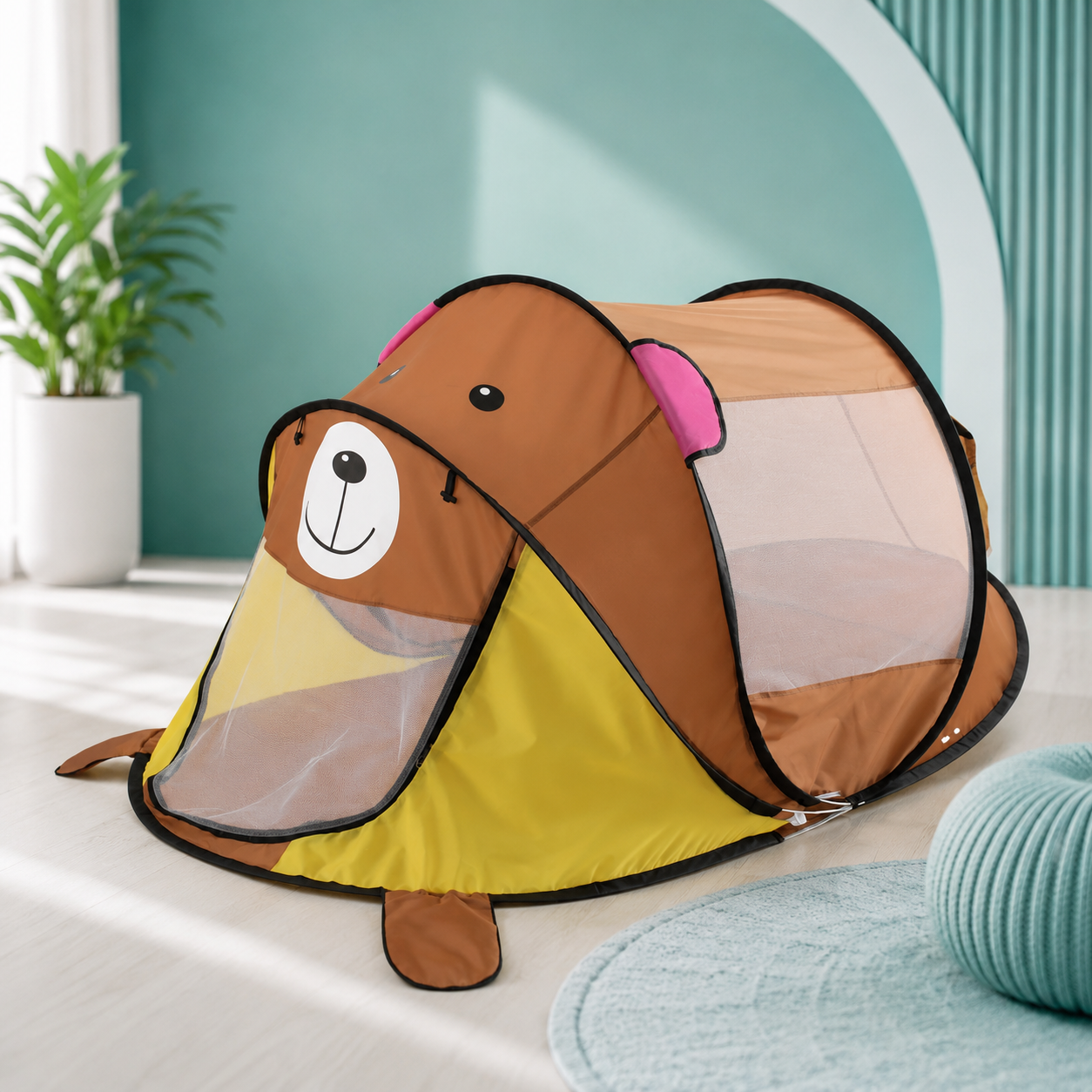 Faltbares Tiger-Spielzelt für kleine Entdecker Graubär