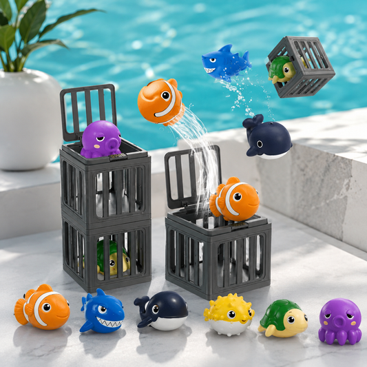 Pool-Tauchspiel mit Tierfiguren – Interaktives Unterwasser-Spielset