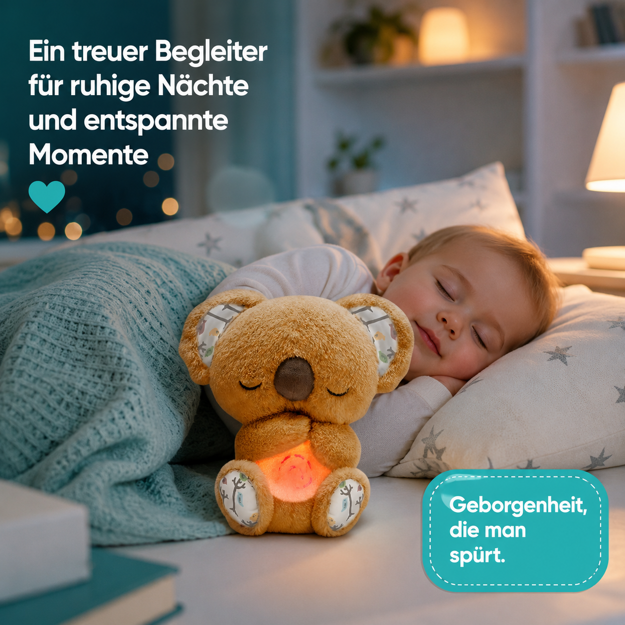 Koala-Schlafbegleiter – Beruhigende Musik & Atem-Nachtlicht