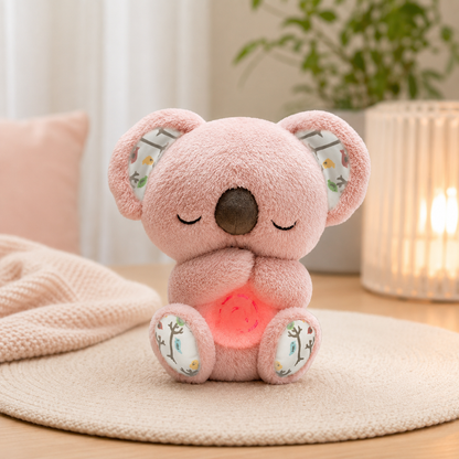 Koala-Schlafbegleiter – Beruhigende Musik & Atem-Nachtlicht Rosa