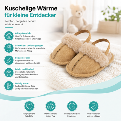 Kuschelige Baby Baumwoll-Sandalen – Weich, Warm & Perfekt für die ersten Schritte!