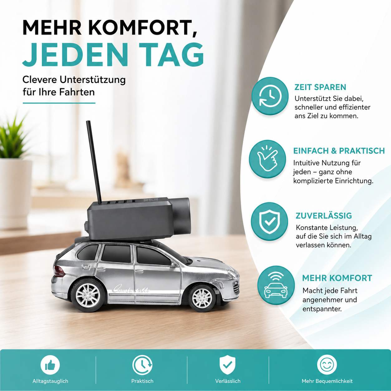 Mini RC Rennwagen mit Kamera – FPV Fahrspaß pro App erleben