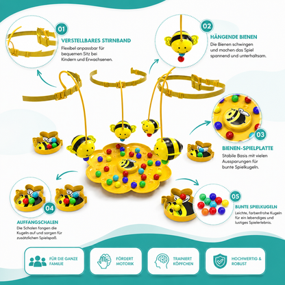 Bienen Stirnband Herausforderung– Cleveres Spiel für Kinder und Familie