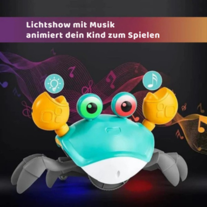 Interaktives Krabben Spielzeug für Babys mit Musik und LED Licht