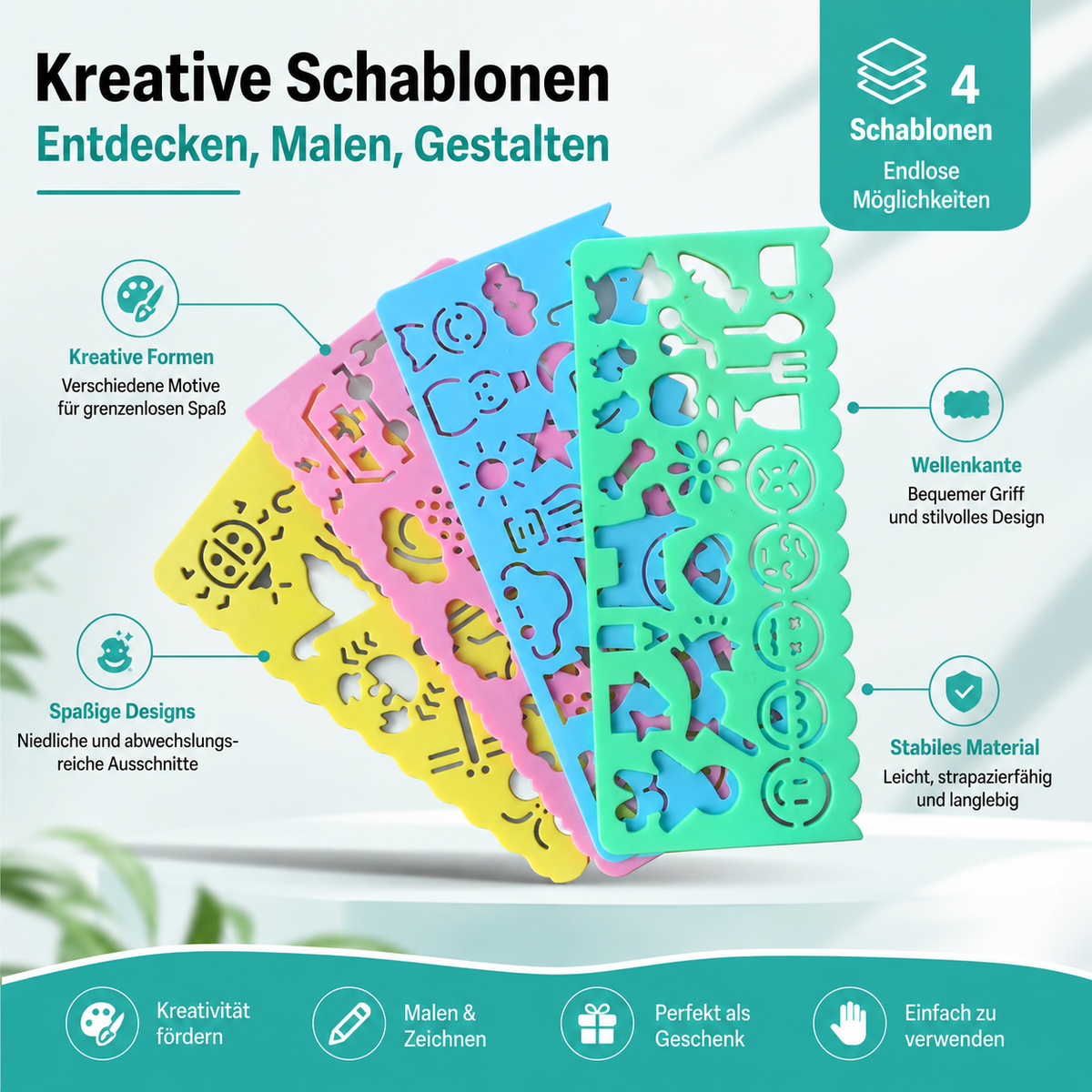 DIY Muster-Schablonen – Kreative Stencil-Satz für Fotoalben & Sammelalben