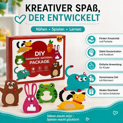 Spielerisches Basteln fördert Kreativität und Konzentration.