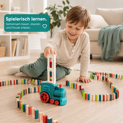 Automatisches Domino Legeauto mit Bausteinen