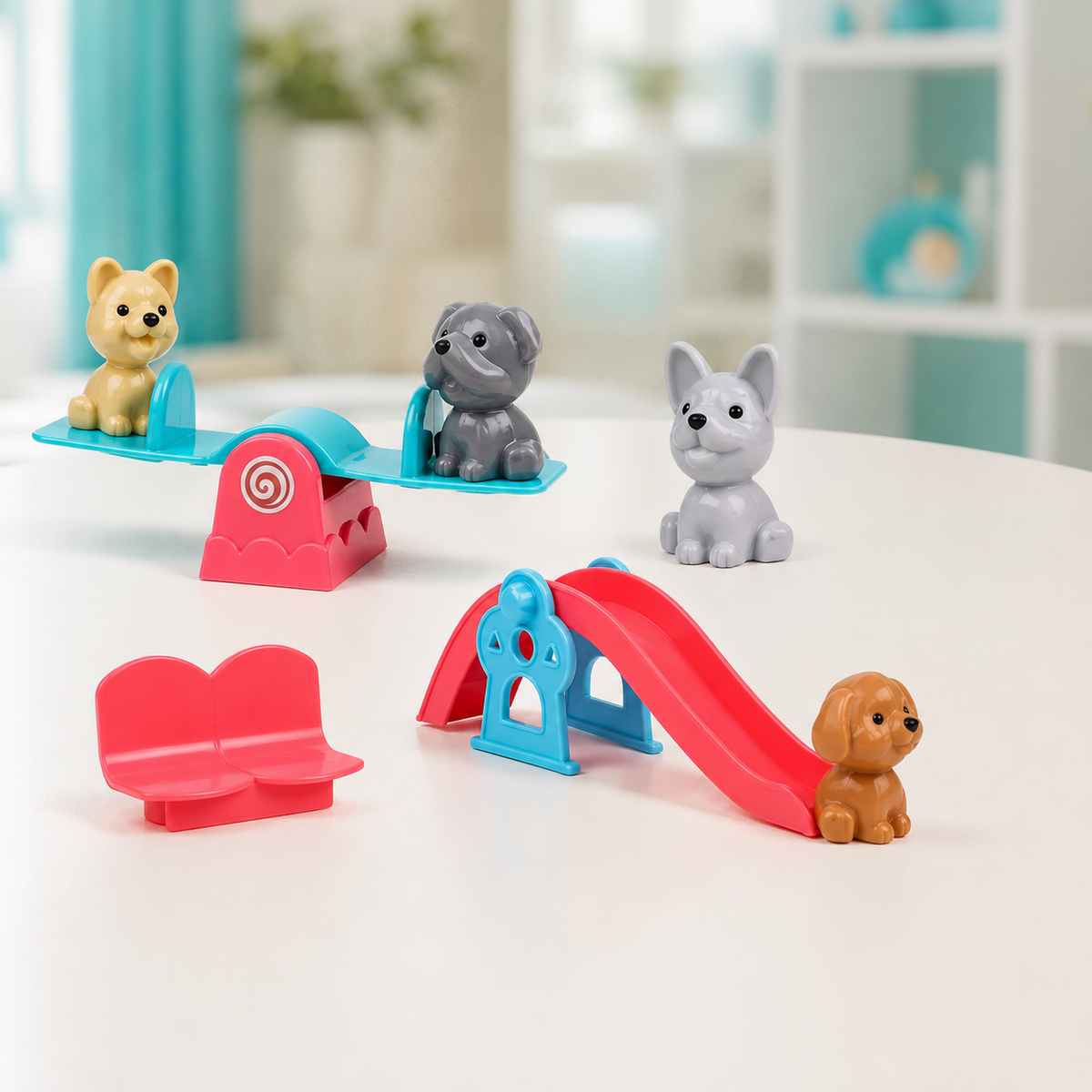 Spielzeug Haustierhaus für Kinder – Rollenspiel mit Hund & Katze