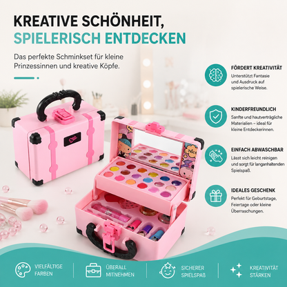 Kinder Schminkset im rosa Koffer für kreativen und fantasievollen Spielspaß