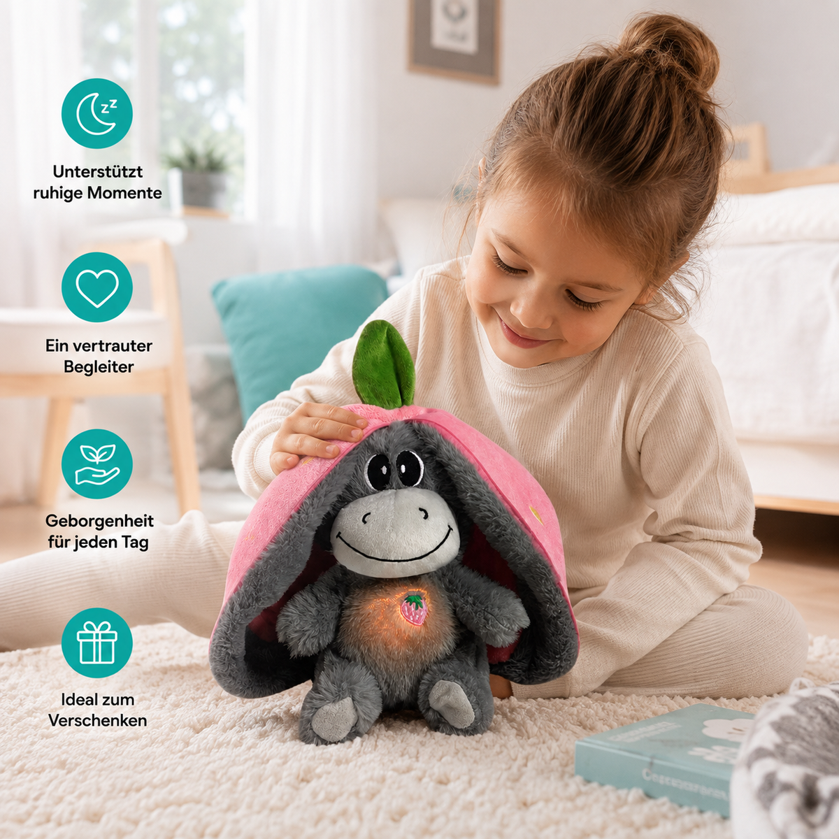 Beruhigende Leuchtpuppe – Für süße Babyträume