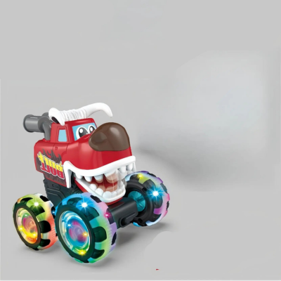 Leuchtender Monster LKW – Rückziehkraft für Kinder
