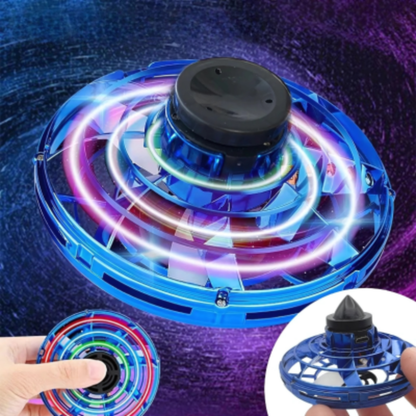 Fliegender LED Kreiselball im UFO-Design